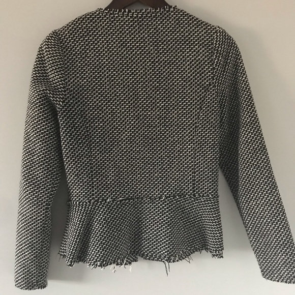 Emmelee black & white woven soft tweed jacket - Picture 2 of 4